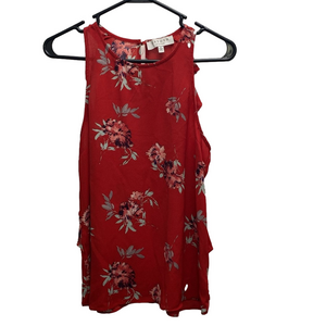 Hayden Floral Sleeveless Red Blouse Size Small Sleeveless S Woman’s